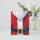 Rode Kerstman Pak Kerstmis Feestdagenkaart (Staand voorkant)