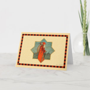  Rode Kerstman St. Nicholas Feestdagen Kaart