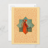  Rode Kerstman St. Nicholas Feestdagenkaart (Voorkant / Achterkant)