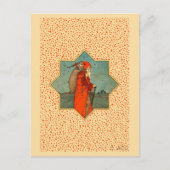  Rode Kerstman St. Nicholas Feestdagenkaart (Voorkant)