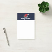 Rode Kerstmanhoed met Kersthulst en aangepaste tek Post-it® Notes (Kantoor)