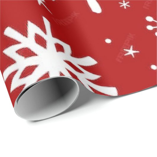 Rode Kerstmis 30"x6"Verpakkend Document Cadeaupapier (Rol Hoek)