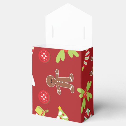 Rode Kerstmis Bedankdoosjes (Geopend)