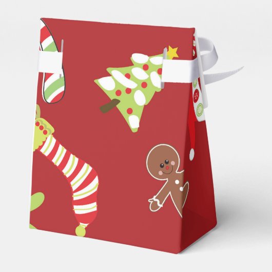 Rode Kerstmis Bedankdoosjes (Achterkant)