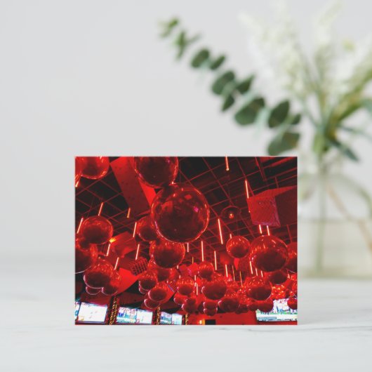 Rode Kerstmis Briefkaart (Staand voorkant)