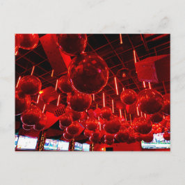 Rode Kerstmis Briefkaart