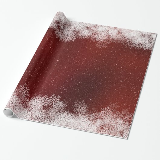 Rode Kerstmis Cadeaupapier (Uitgerold)