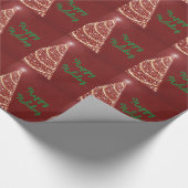 Rode Kerstmis Cadeaupapier (Hoek)