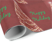 Rode Kerstmis Cadeaupapier (Rol Hoek)