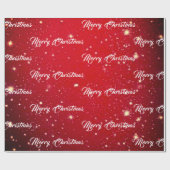 Rode Kerstmis Cadeaupapier (Vlak)