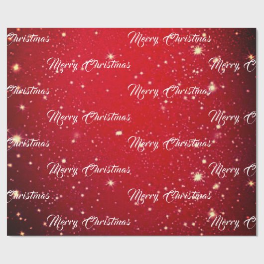 Rode Kerstmis Cadeaupapier (Vlak)