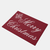 Rode Kerstmis Deurmat Vloerkleed Welkomstmat (Schuin)