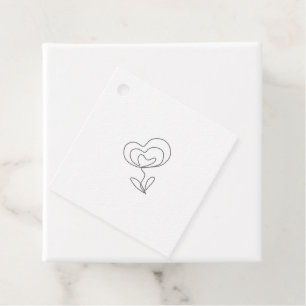 RODE KERSTMIS EENVOUDIGE FAVOR TAGS BEDANKJES LABELS