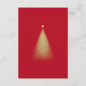 Rode Kerstmis Foto Baby Geboorte Aankondiging (Achterkant)