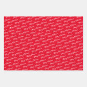 Rode Kerstmis | Gnome | Kerstmis Inpakpapier Vel (Voorkant 3)