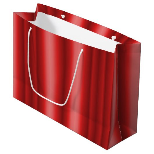Rode Kerstmis Groot Cadeauzakje (Voorkant Gekanteld)
