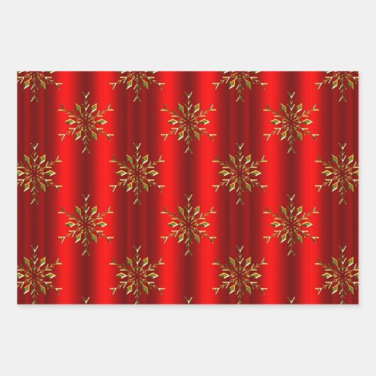 Rode Kerstmis Inpakpapier Vel (Voorkant 3)