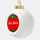 Rode Kerstmis Keramische Balornament Bal Ornament (Rechts)
