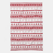 Rode Kerstmis - Keukenhanddoeken (Verticaal)