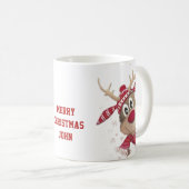 Rode Kerstmis Koffiemok (Voorkant rechts)