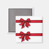 RODE "KERSTMIS" LINTEN MAGNEET (Voorkant / Achterkant)