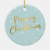 Rode Kerstmis met hond van Airedale Terrier Keramisch Ornament (Achterkant)