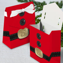 Rode Kerstmis met Suit Santa Favor Box