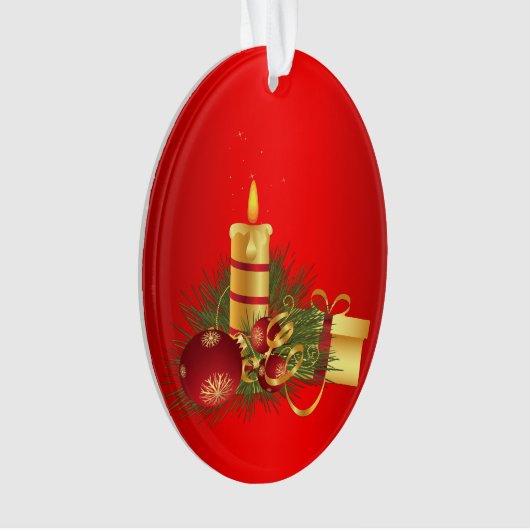 Rode Kerstmis Ornament (voorkant)