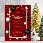 Rode Kerstmis Ornament Kerstfeest Kaart