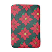 Rode Kerstmis, Poinsettia Bathroom Rug Badmat (Voorkant Verticaal)