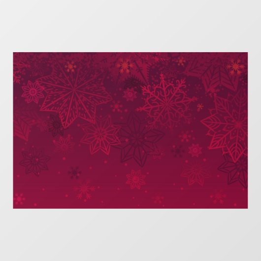 Rode Kerstmis Raamsticker (Vel)