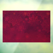 Rode Kerstmis Raamsticker (Vel 3)