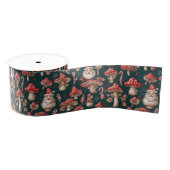 Rode Kerstmis Santa Mushroom Grosgrain Lint (Spoel)