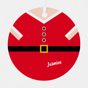 Rode Kerstmis Santa pak ballon karikatuur Metalen Ornament