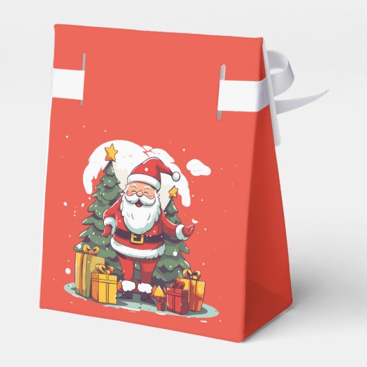 Rode Kerstmis Spel Geheime Kerstman Gift Exchange Bedankdoosjes (Achterkant)