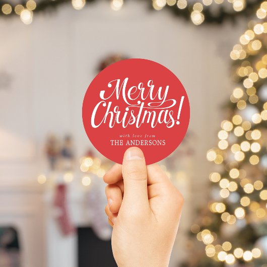 Rode Kerstmis Sticker
