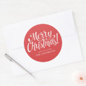 Rode Kerstmis Sticker (Envelop)