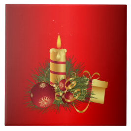 Rode Kerstmis Tegeltje