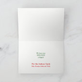 Rode Kerstmis van de Gnoom van de Kerstman Feestdagen Kaart (Binnen)