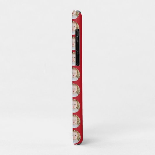 Rode Kerstmis Verjaardag Gepersonaliseerde foto Case-Mate iPhone Case (Achterkant/links)