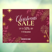 Rode Kerstmis Verkoop Bedrijf Promotieadvertenties Raamsticker (Vel 3)