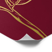 Rode Kerstmis Zakelijke Verkoop Zakelijke promotie Poster (Hoek)