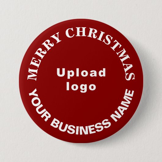 Rode Kerstmiszaken Ronde Vorm Button (Voorkant)