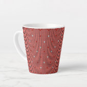 Rode Kerstmuts Latte Mok (Linkerhoek)