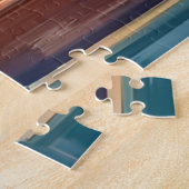Rode Kerstmutsen Schouw Haardwaterverf Legpuzzel (Zijkant)