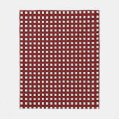 Rode kerstpatroon fleece deken (Voorkant)