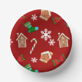 Rode Kerstpatroon Papieren Kommen