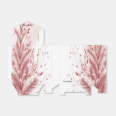 Rode Kerstpijnboom Sneeuw Decoratie Mooi Bedankdoosjes (Uitgevouwen)