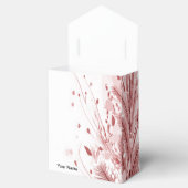 Rode Kerstpijnboom Sneeuw Decoratie Mooi Bedankdoosjes (Geopend)