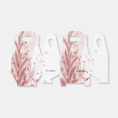 Rode Kerstpijnboom Sneeuw Decoratie Mooi Bedankdoosjes (Uitgevouwen)